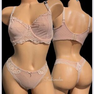 Victorias Secret Set Dream Angels Push Up without Padding bra & thong 36D / M